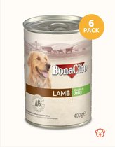 Bonacibo Blik Lam - Hondenvoer - 400 gr / 6 pack