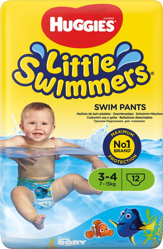 Huggies Little Swimmers - zwemluiers - maat 3/4 - (7 tot 15 kg) - voordeelverpakking - 36 stuks