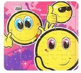Puzzel Smile 15x minipuzzel emoticon 25 stukjes