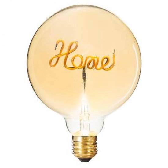 Ledlamp - Lamp - Retro - Tekst Home - Grote Bolvormige LED - Xl model |  bol.com