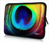 Laptophoes 15,6 inch pauw - Sleevy - laptop sleeve - laptopcover - Sleevy Collectie 250+ designs