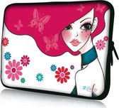 Sleevy 15,6 inch laptophoes artistieke vrouw - laptop sleeve - laptopcover - Sleevy Collectie 250+ designs