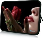 Sleevy 15,6 inch laptophoes roos - laptop sleeve - laptopcover - Sleevy Collectie 250+ designs