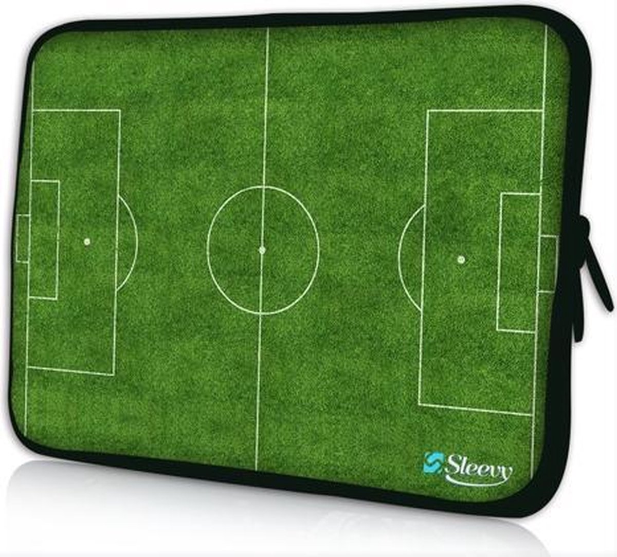 Sleevy 13,3 inch laptophoes voetbalveld - laptop sleeve - Sleevy collectie 300+ designs