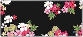 Muismat xxl gaming gekleurde bloemen 90 x 40 cm - Sleevy - mousepad - Collectie 100+ designs