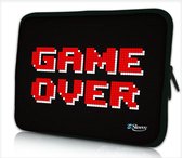 Laptophoes 17,3 inch game over - Sleevy - laptop sleeve - laptopcover - Sleevy Collectie 250+ designs
