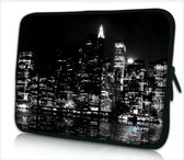 Laptophoes 13,3 inch New York zwart - Sleevy - laptop sleeve - laptopcover - Sleevy Collectie 250+ designs