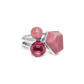 Melano Twisted You're blushing again ringen set - zilverkleurig - dames - maat 62