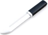 Nihon Rubberen mes voor vechtsport | zwart-zilvergrijs