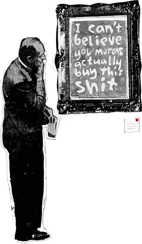 BANKSY Morons Canvas Print