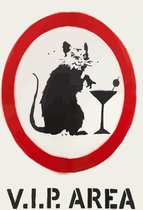 BANKSY VIP Area by Canvas Print