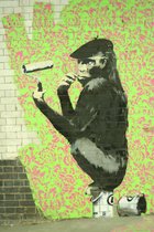 BANKSY  Roller Chimp Canvas Print