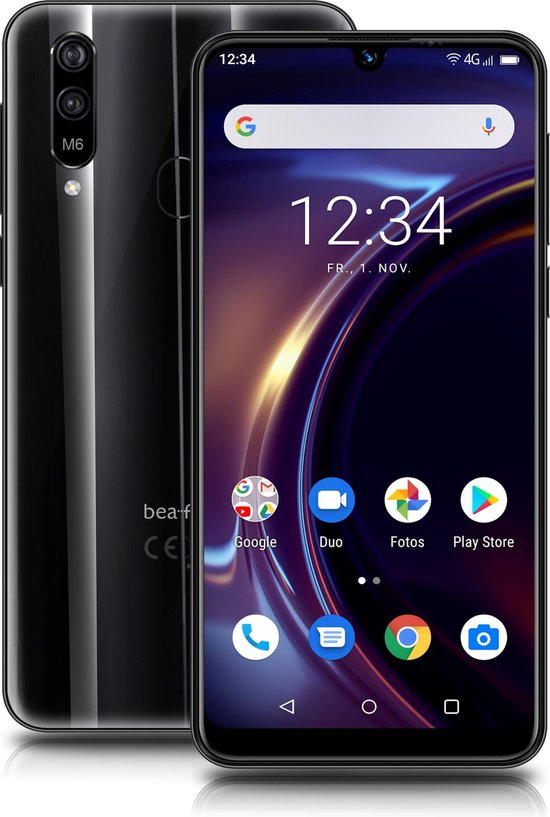 Zweet Bedankt afgunst BEA-FON M6 XL senioren smart telefoon | Groot display 6.3” | Android |  Eenvoudig menu... | bol.com