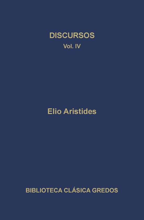 Biblioteca Clásica Gredos 238 - Discursos IV - cover
