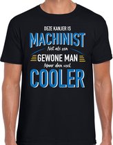 Deze kanjer is Machinist cadeau t-shirt zwart voor heren XL