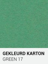 Gekleurd karton  green 17 A4 270 gr.