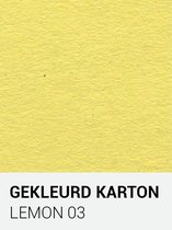 Gekleurd karton lemon 03 A4 270 gr.
