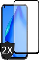 Screenprotector geschikt voor Huawei P40 Lite - Full Screen Protector Glas - 2 Stuks