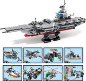 DW4Trading Vliegdekschip 836 stuks 8 in 1 compatibel met grote merken