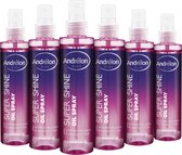 Bol.com Andrélon Pink Super Shine Oil Haarspray - 6 x 200 ml - Voordeelverpakking aanbieding