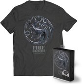 GAME OF THRONES - T-Shirt METTALIC SHIELD - Targaryen (XXL)