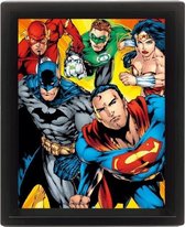 DC COMICS - 3D Lenticular Poster 26X20 - Heroes