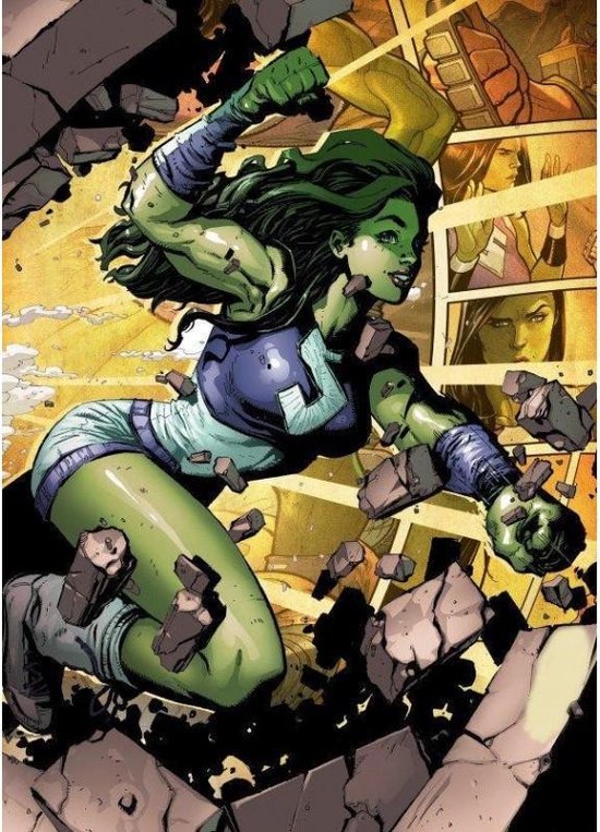 MARVEL ALL NEW - Affiche magnétique en métal 15 x 10 - She-Hulk (S)