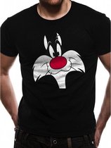 Looney Tunes - T-Shirt - In A Tube - Sylvester Face - Black (S)