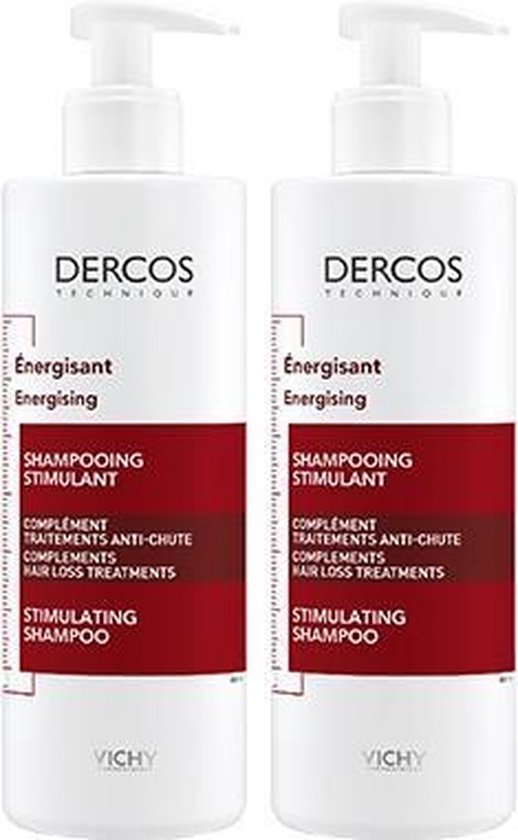 Vichy Dercos Energie Aminexil Shampoo - voor sterker en vitaler haar - 2x400ml