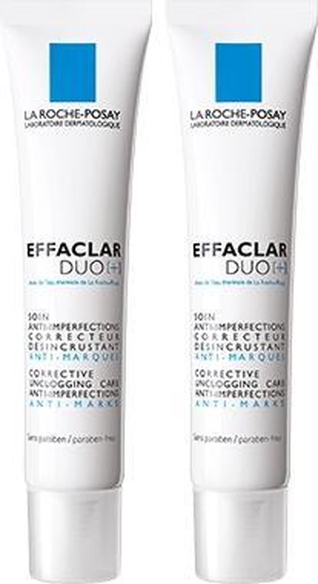 La Roche-Posay Effaclar DUO[+] - Dagcrème voor vette, onzuivere huid - 2x40ml - La Roche-Posay