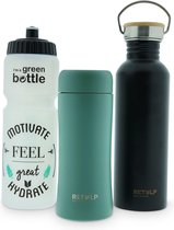 Retulp - Voordeelpakket Eco Essentials - Drinkfles - Thermosfles - Duurzaam