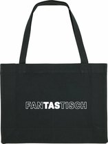 FanTAStisch Rustaagh shopping bag - shopper - tas - boodschappentas - handig - zwart - tekst - bedrukt