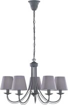 LED Hanglamp - Hangverlichting - Trion Citra - E14 Fitting - 5-lichts - Rond - Beton - Aluminium - BSE