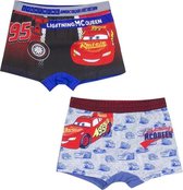 Cars - Boxershort - Duopack - Zwart/grijs - Maat 104-110