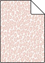 Proefstaal ESTAhome behang panterprint zacht roze - 139150 - 26,5 x 21 cm