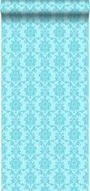 ESTAhome behangpapier barokprint turquoise - 136823 - 53 cm x 10,05 m