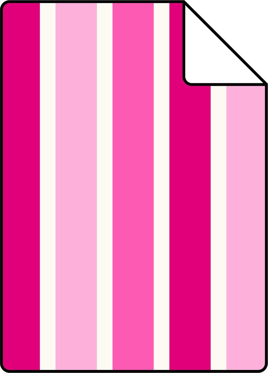 Proefstaal ESTAhome behang strepen roze - 26.5 x 21 cm - 115818-S