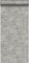 HD vliesbehang effen betonlook warm grijs - 138907 van ESTAhome