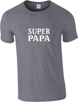 SUPER PAPA Verjaardag - Vaderdag Heren T-shirt Large
