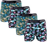 J&C Underwear heren boxershorts | Promopakket Beach | MAAT L | 4-pack