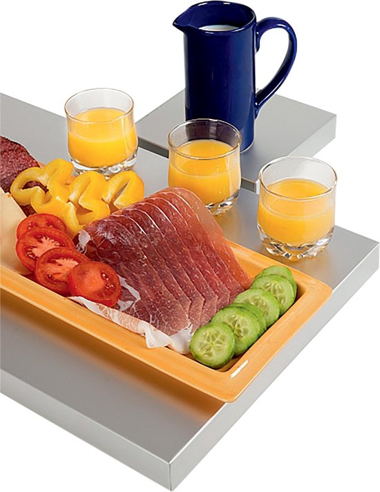 Saro koel plaat aluminium op rubber poten, model STAY COOL 1/1 GN, 2 jaar garantie! van Saro — afbeelding 2