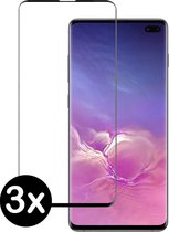 Samsung Galaxy S10 Plus Screenprotector Glas Tempered Glass - 3 PACK