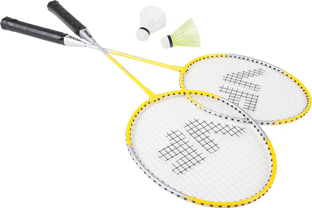 VICTOR VICfun badmintonset B | 2 rackets, 2 shuttles en tas