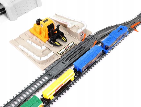 Helm doorgaan Reserve XXL Elektrische Treinbaan Set - Set Met Trein Met Locomotief & Wagons -  Speelgoedtrein... | bol.com