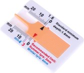 TT-products bandenprofielmeter analoog wit/oranje