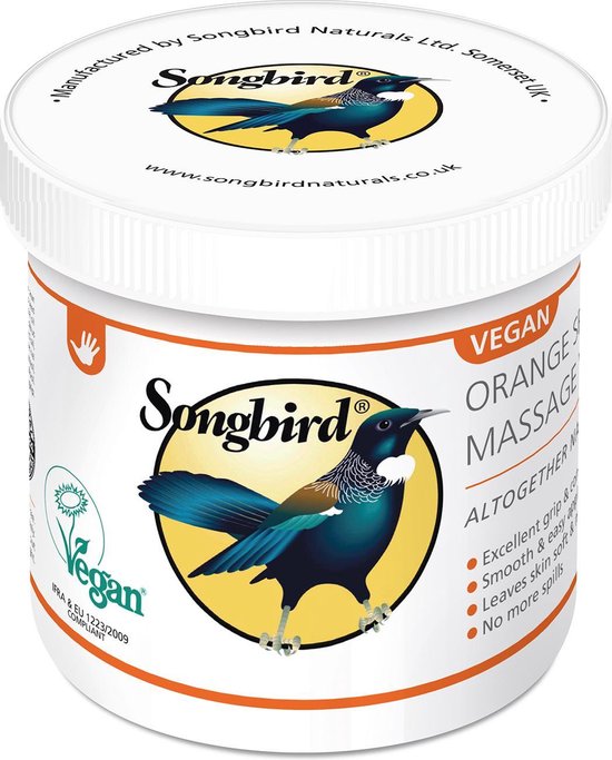 Songbird Vegan Orange Spice Massage Wax 550 gram