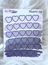 Mimi Mira Creations Functional Planner Stickers Hearts 09