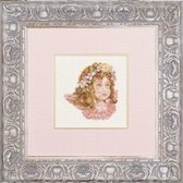 Lanarte borduurpakket Engel in roze - Poetry in pink borduren 34981