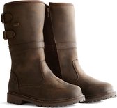 Travelin Holkestad Outdoorlaars - Waterdicht & Gevoerd - Dames - Donkerbruin Leer - Maat 41