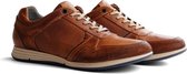 Travelin Corton Leather - Sportieve nette herensneaker - Cognac leer - Maat 41